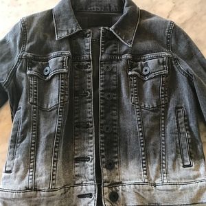 VINCE Demin Jean Jacket Black Ombre XS
